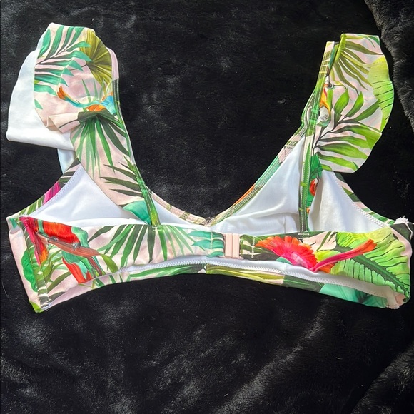 Tropical Print Bikini Top - Picture 3 of 7